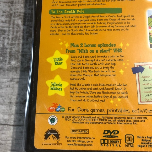 Dora the Explorer Meet Diego! New DVD Full Screen c. 2003 - Picture 12 of 14